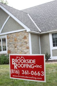 Brookside Roofing Sign