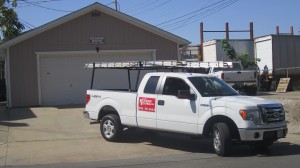 Brookside Roofing Truck & Supply Garage